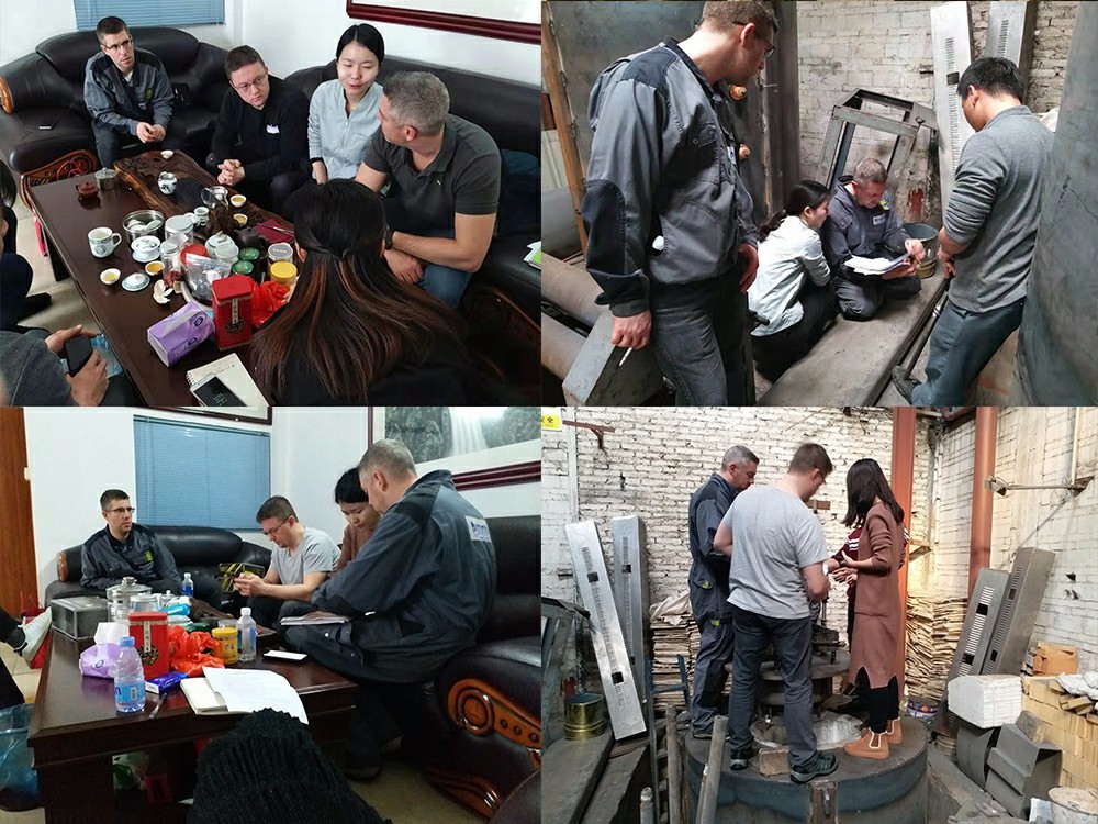 法國客戶到訪公司，參觀和操作工業爐設備